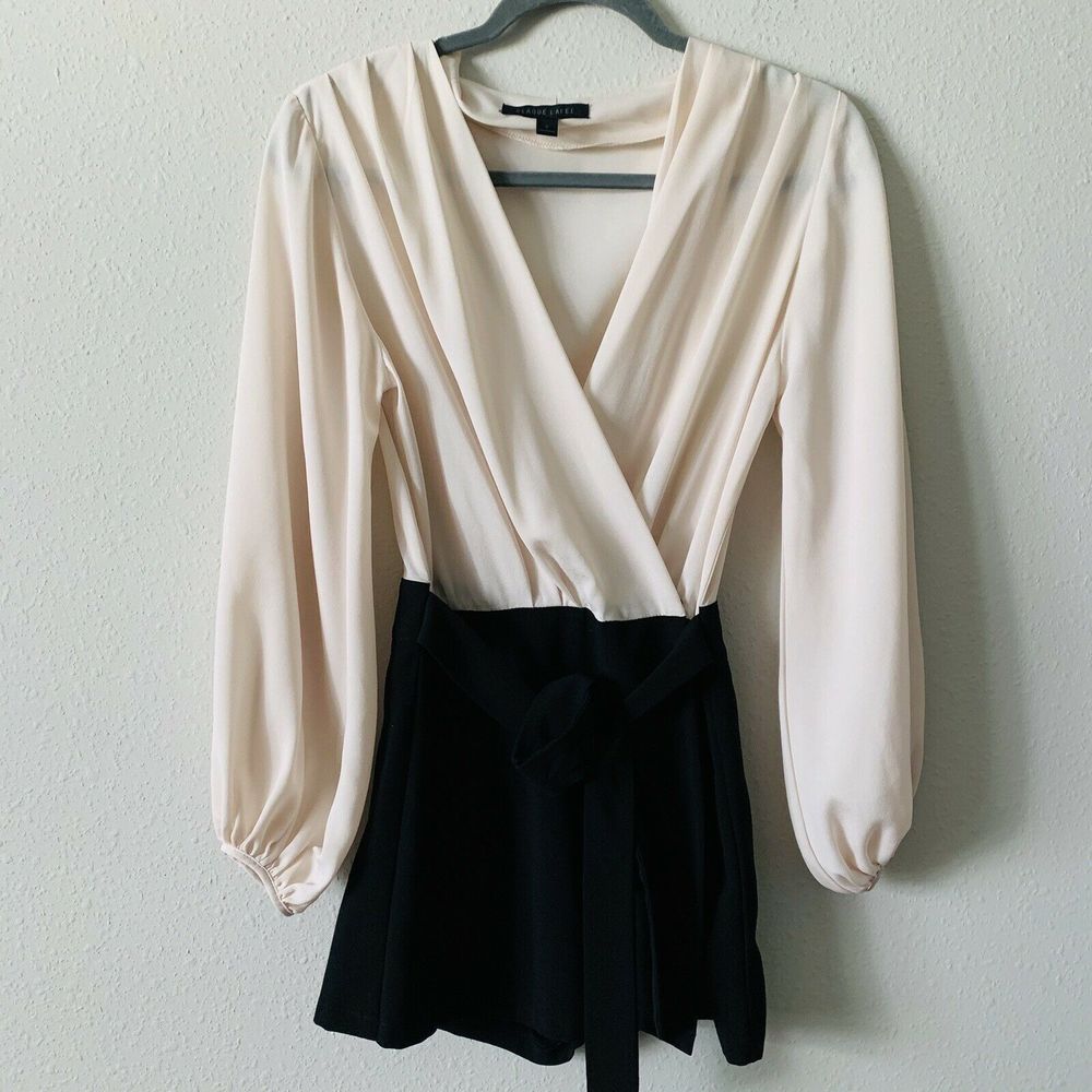 Blaque Label Kim Kardashian Wrap Sophia Romper - Picture 2 of 6
